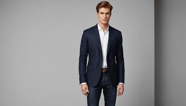 Comment associer un jean brut à un blazer structuré ?